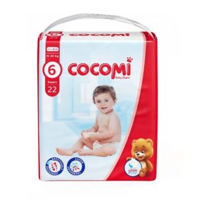 پوشک بچه لوسیون دار با لایه تنفسی 22ع سایز6 اقتصادی کوکومی