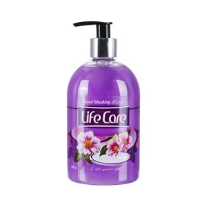 مایع دستشویی بنفش شفاف 500گ لایف کر