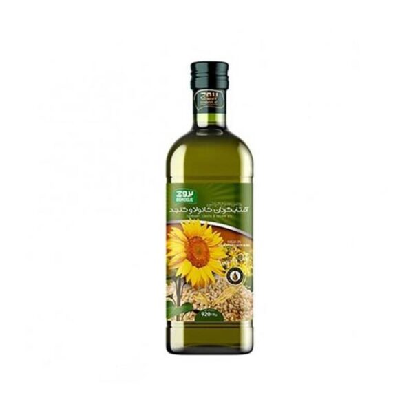 روغن سرخ کردنی آفتابگردان کانولا ذرت 1000 سی سی بروج