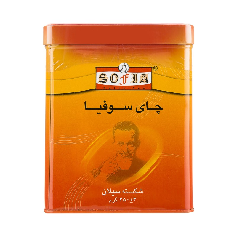 چای شکسته ساده سیلان قوطی فلز 450g سوفیا
