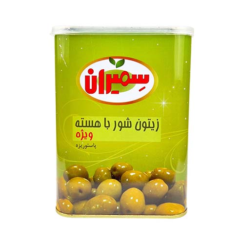 زیتون شور با هسته ویژه 2700 گرمی سمیران زیتون شور با هسته ویژه 2700 گرمی سمیران