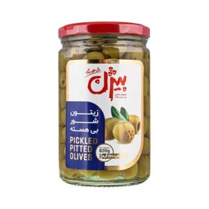 زیتون شور شیشه بدون هسته 620گ بیژن