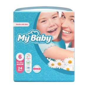 پوشک بچه عصاره بابونه سایز 6 اکو 24ع مای بیبی