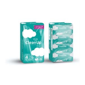 دستمال اقتصادی 4ع طرح ابر 250 برگ کلین آپ