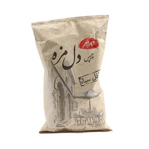 چیپس سنتی فلفل سیاه دل مزه (85گرمی) مزمز