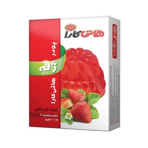 پودرژله توت فرنگی 100g هاتی کارا