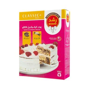 پودر کیک وانیل و کاکائو 500g رشد