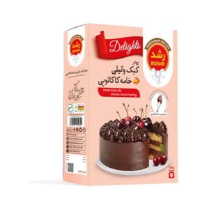 پودر کیک وانیلی با پودر خامه ای کاکائویی 500g رشد