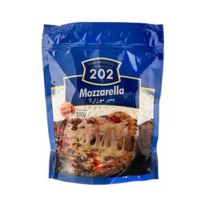 پنیر پیتزارنده شده500g بسته سلفونی202
