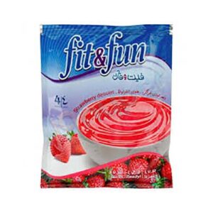 دسر توت فرنگی 110g فیت وفان