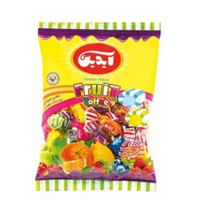 تافي ميوه دورنگ 7سين پاكت 1000 گرم آيدين