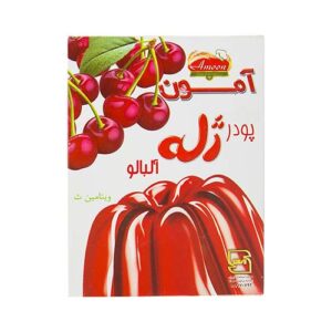 پودر ژله با طعم آلبالو100g آمون