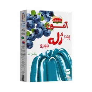 پودر ژله با طعم بلوبری100g آمون