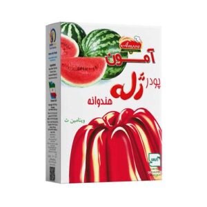 پودر ژله با طعم هندوانه100g آمون