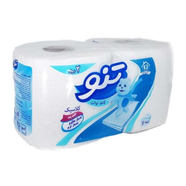 دستمال توالت کلاسیک - 3 لایه 2 رول تنو