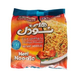 نودل 77 گرمی با طعم مرغ5 عددی هاتی نودل