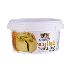 حلوا ارده 500g با مغز پسته درپیچ شیر رضا
