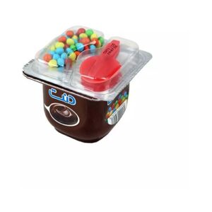 دسرتاپر شکلاتي همراه دراژه شکلات سه رنگ 105 گ دنت