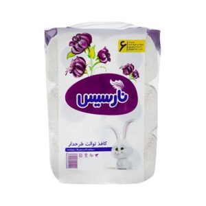دستمال کاغذی توالت 6قلو4لایه سبک و حجیم شده نارسیس