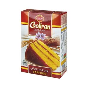 پودر کیک زعفرانی جعبه مقوایی 500 گرم گلیران