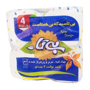 دستمال دلسی چهارقلو بی تا سفید قدرت جذب بالا 4 لایه بی تا