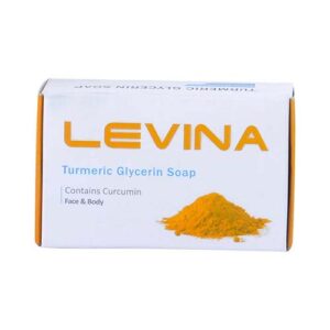 صابون گلیسیرینه زرد چوبه 120 گرم لوینا