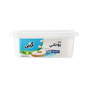 پنير يوناني(با پروتئين) ظرفي 350 گرمي کيبي