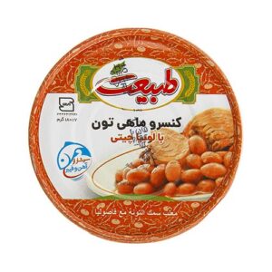 تن ماهي 180 گرمي با لوبيا چيتي طبيعت