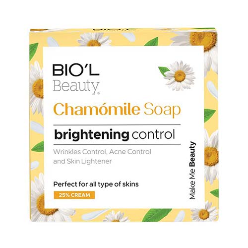 صابون آرايش پاكن شيركرمي بابونه روشن كننده، انواع پوست 100 گرم بيول صابون آرايش پاكن شيركرمي بابونه روشن كننده، انواع پوست 100 گرم بيول