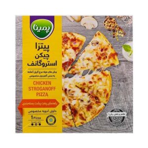 پيتزا چيکن استراگانف آلفردو سايز متوسط 350 گرمي کاله