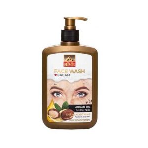 ژل شستشوي صورت خشک روغن آرگان پمپي 500 ميل BMS