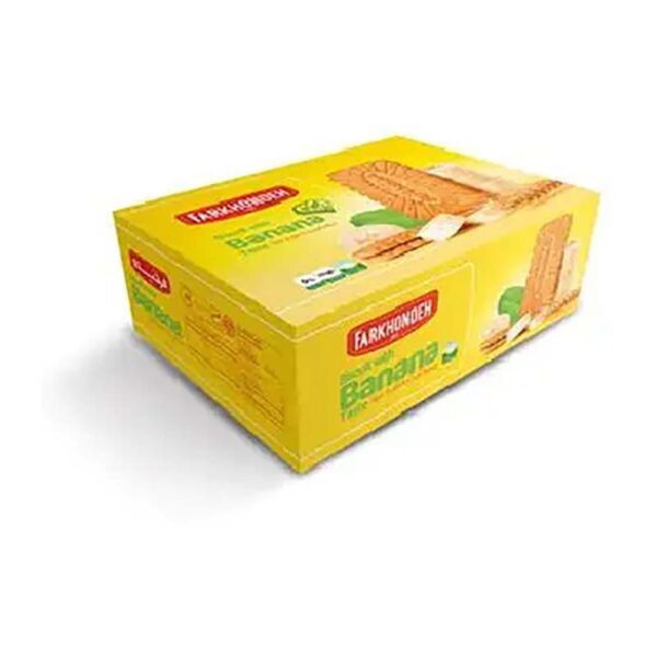 بيسكويت 750 گرمي پذيرايي موزي فرخنده