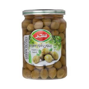 زيتون شور ريز شيشه 640 گ سحر