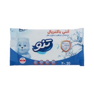 دستمال مرطوب آنتی باکتریال 20ع تنو