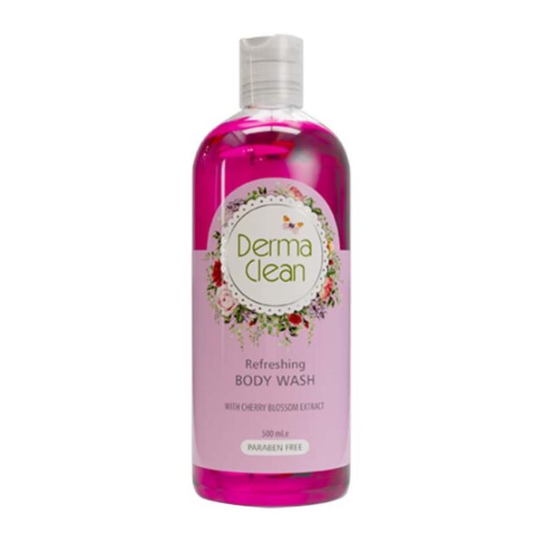 شامپو بدن خوشبو كننده و ضد تعريق با عصاره شكوفه گيلاس 500 ml درماکلين شامپو بدن خوشبو كننده و ضد تعريق با عصاره شكوفه گيلاس 500 ml درماکلين