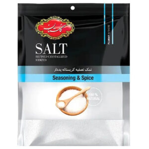 نمک تصفیه کریستاله یددار 500 گرمی گلستان