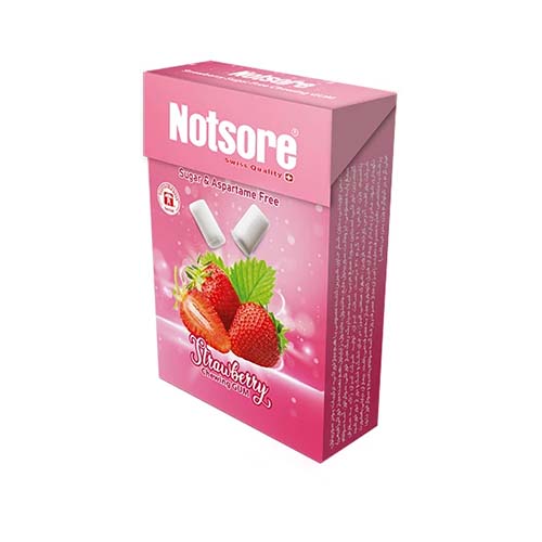 آدامس پاکتی بدون قند با طعم توت فرنگی 21 گ ناتسور