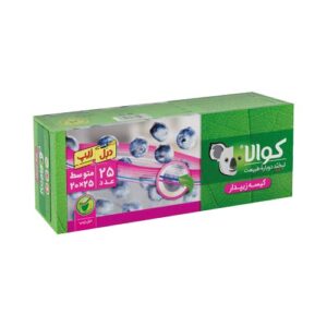 کیسه دبل زیپدار 30*25 بزرگ 20 عددی کوالا