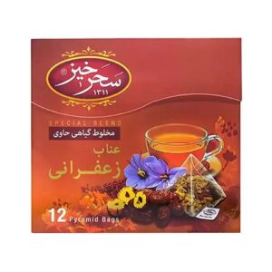 دمنوش عناب زعفرانی 12ع 36 گ سحرخیز