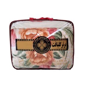 پتو پلی استر2نفره پرسی طرحدار240*220(ساک) گلبافت