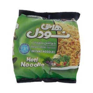 نودل 77 گرمی با طعم سبزیجات 5 عددی هاتی نودل