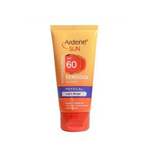 کرم ضد آفتاب بژ روشن 50 گرم فيزيکال پوست هاي حساس spf60 آردن