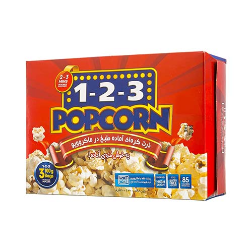 ذرت کره اي 300 گرمي ماکروويوي 1 2 3 ذرت کره اي 300 گرمي ماکروويوي 1 2 3