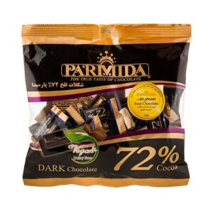 شكلات تلخ 72% بسته سلفوني 220 g پارميدا