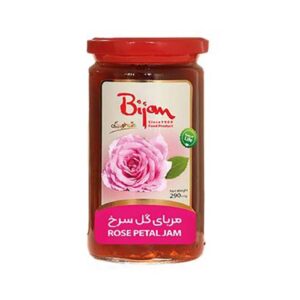 مربا شيشه گل سرخ 290 گرمي بيژن