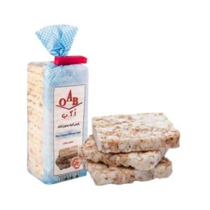 غلات حجیم شده برپایه برنج کیک برنجی بدون نمک 100گ OAB