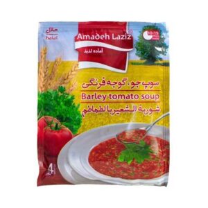 سوپ جو گوجه فرنگی آماده 65g آماده لذیذ