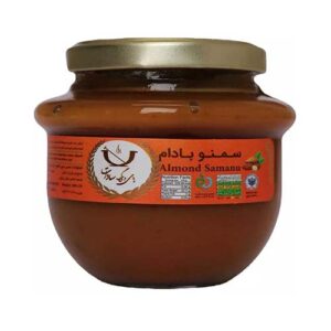 سمنوی بادامی شیشه 300گ پای دیگ سادات