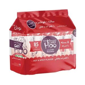 پک 5 ع نودل فلت تند و فلفلي 425 گ شف هو