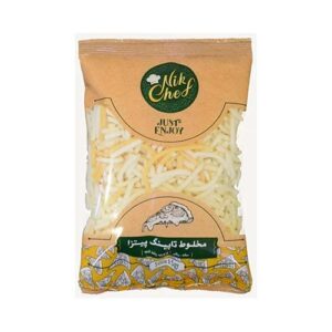پنیر پیتزا پروسس رنده شده 500گرم نیک شف